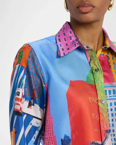 Libertine NYC Printed Silk New Classic Shirt | Thumbnail 4
