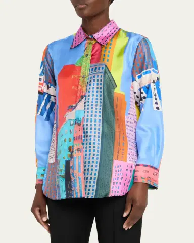 Libertine NYC Printed Silk New Classic Shirt | Thumbnail 8
