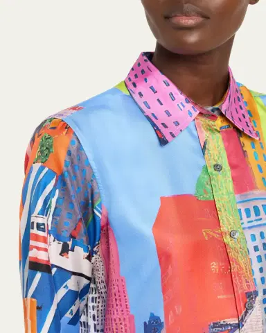 Libertine NYC Printed Silk New Classic Shirt | Thumbnail 9
