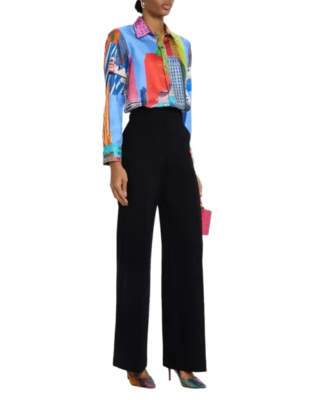 NYC Printed Silk New Classic Shirt