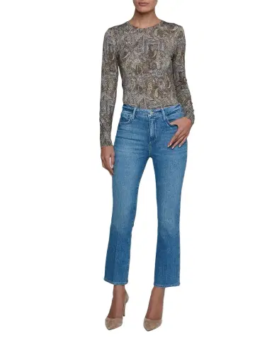 L'Agence Mira Ultra High Rise Cropped Micro Bootcut Jeans | Thumbnail 1 L'Agence Mira Ultra High Rise Cropped Micro Bootcut Jeans | Thumbnail 1
