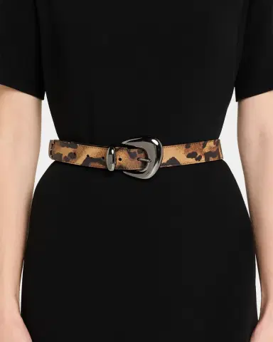 Christian Louboutin Bubble Bengali-Print Leather Belt | Thumbnail 2 Christian Louboutin Bubble Bengali-Print Leather Belt | Thumbnail 2