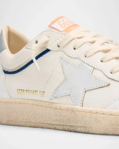 Golden Goose Men's Ball Star Leather Low-Top Sneakers | Thumbnail 4 Golden Goose Men's Ball Star Leather Low-Top Sneakers | Thumbnail 4