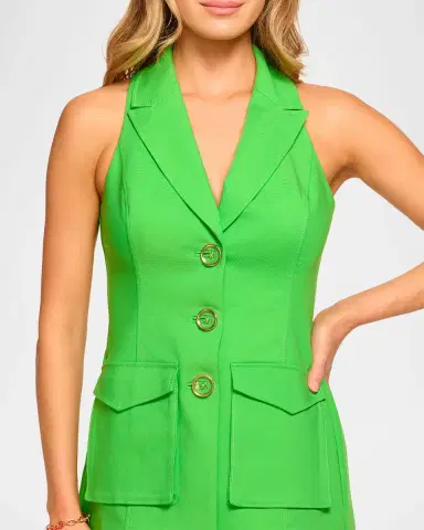 Ramy Brook Lisa Button-Front Vest | Thumbnail 4