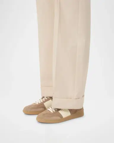 Valentino Garavani Men's Upvillage Low-Top Leather Sneakers | Thumbnail 2 Valentino Garavani Men's Upvillage Low-Top Leather Sneakers | Thumbnail 2