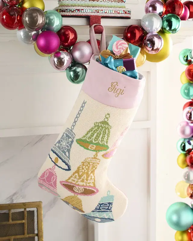 Bauble Stockings x Sainty Nelsen "The Jingle Jangle" Christmas Stocking, Personalized