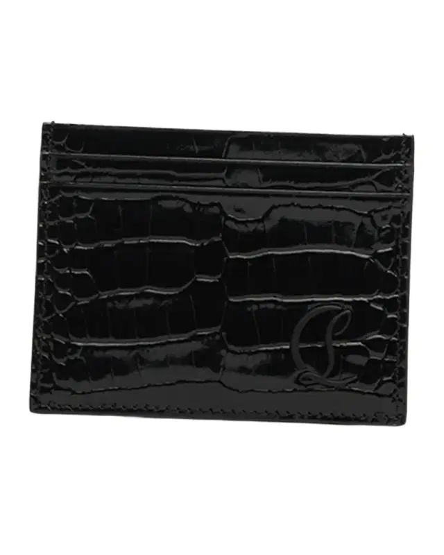 Men 's Mooncrest Croc-Print Leather Card Holder