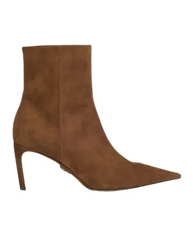 Dolce & Gabbana Devotion Suede Stiletto Ankle Booties | Thumbnail 1 Dolce & Gabbana Devotion Suede Stiletto Ankle Booties | Thumbnail 1