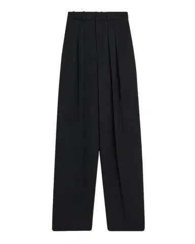 Saint Laurent Pleated Wide-Leg Trousers | Thumbnail 1