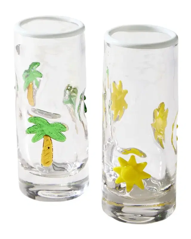 Neiman Marcus Summer Fun 2.8 oz. Shot Glasses, Set of 4