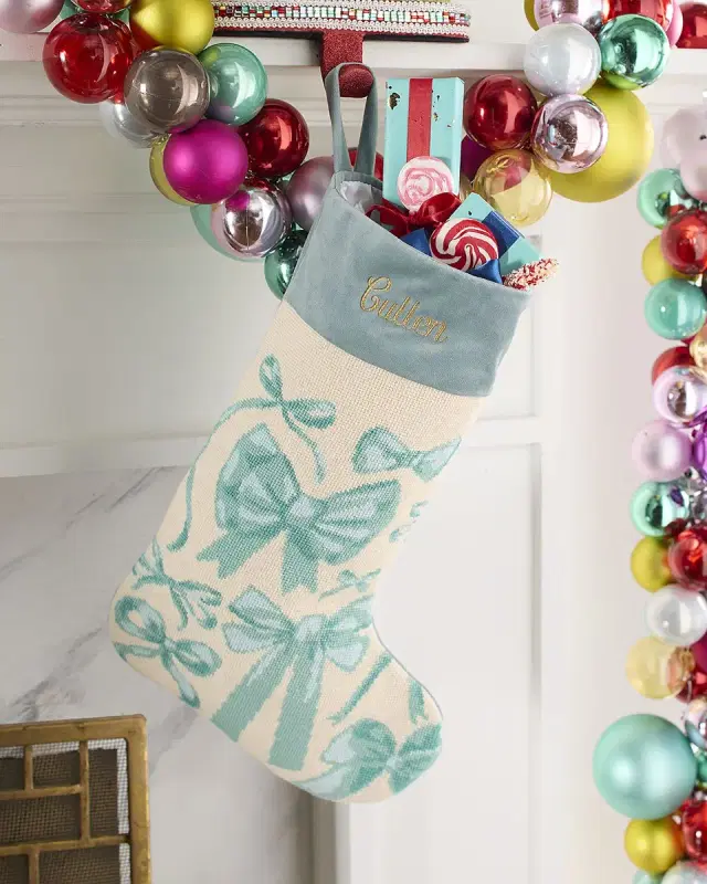 Bauble Stockings x Sainty Nelsen "Kindly Kate" Christmas Stocking, Personalized