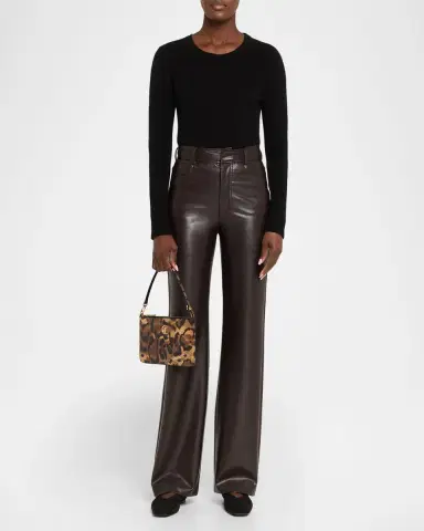 Christian Louboutin Loubi54 Flat Pouch Bag in Bengal-Print Leather | Thumbnail 6