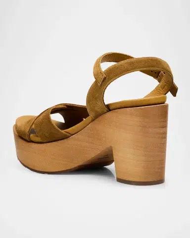 Pedro Garcia Dalys Suede Platform Wedge Sandals | Thumbnail 4 Pedro Garcia Dalys Suede Platform Wedge Sandals | Thumbnail 4
