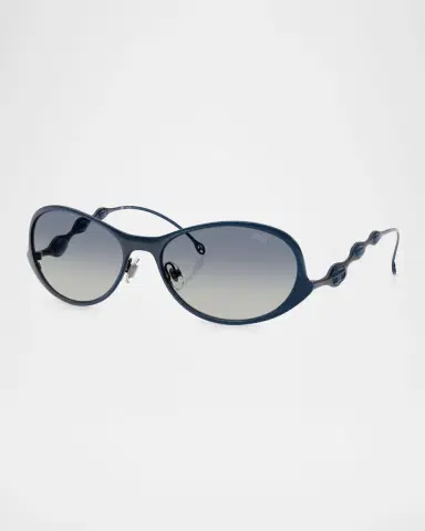 Diesel Men's DL1014 Oval Sunglasses | Thumbnail 3