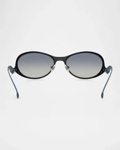 Diesel Men's DL1014 Oval Sunglasses | Thumbnail 4