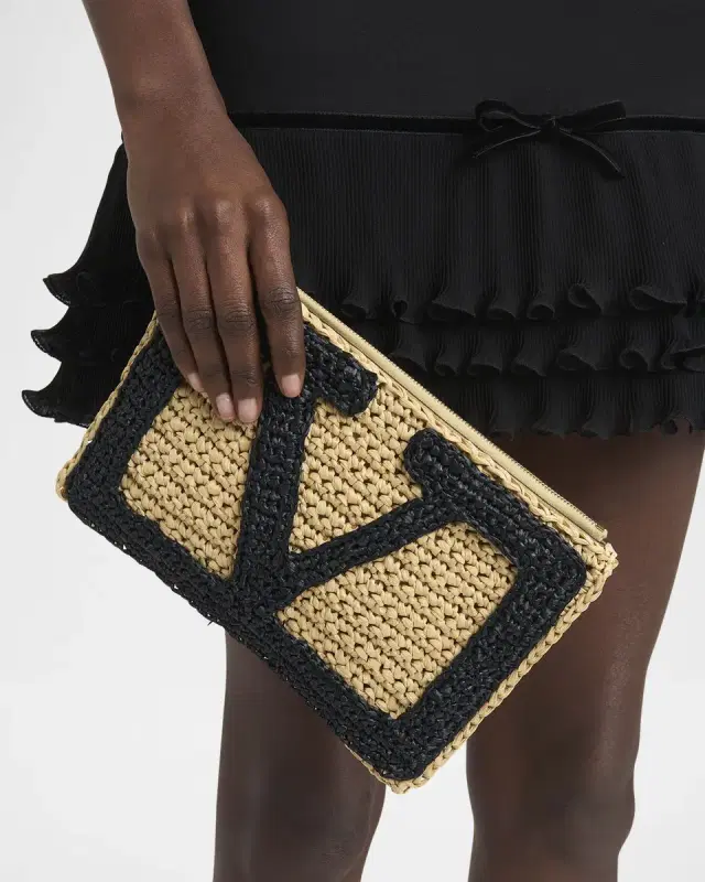 Viva Superstar VLOGO Crochet Clutch Bag
