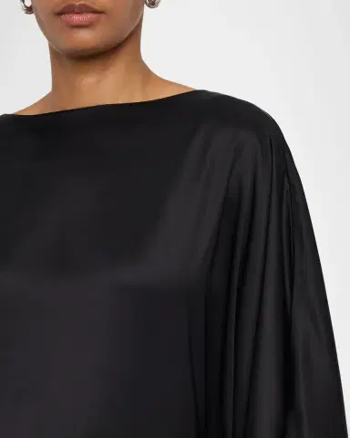 Peserico Dolman-Sleeve Viscose Midi Dress | Thumbnail 5