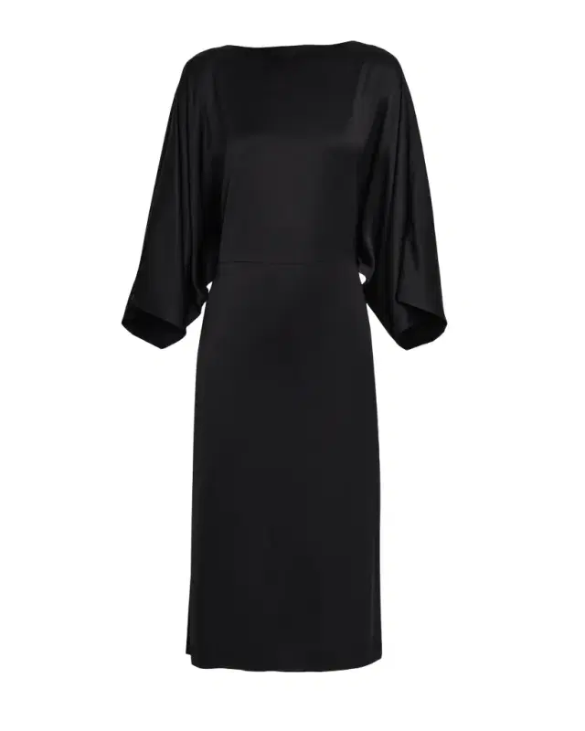 Dolman-Sleeve Viscose Midi Dress Dolman-Sleeve Viscose Midi Dress