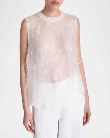 TWP Semi-Sheer Paillette Shell | Thumbnail 3 TWP Semi-Sheer Paillette Shell | Thumbnail 3