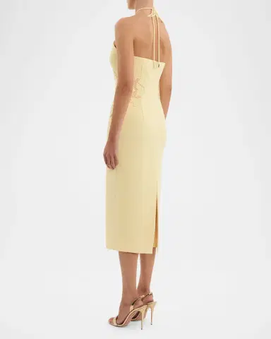 Rebecca Vallance Lulu Floral Lace Halter Midi Dress | Thumbnail 3 Rebecca Vallance Lulu Floral Lace Halter Midi Dress | Thumbnail 3