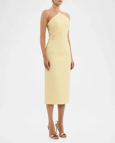 Rebecca Vallance Lulu Floral Lace Halter Midi Dress | Thumbnail 4 Rebecca Vallance Lulu Floral Lace Halter Midi Dress | Thumbnail 4