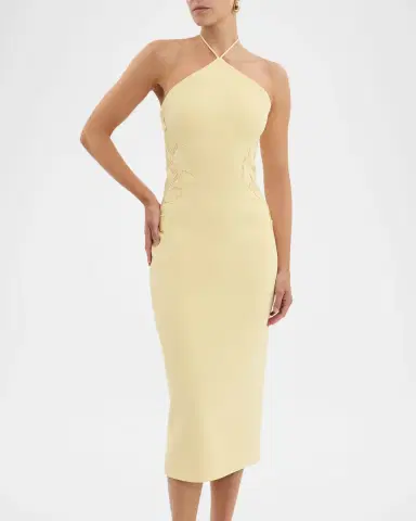 Rebecca Vallance Lulu Floral Lace Halter Midi Dress | Thumbnail 5 Rebecca Vallance Lulu Floral Lace Halter Midi Dress | Thumbnail 5
