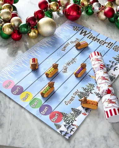 Robin Reed Racing Sausage Dog Christmas Crackers, Set of 6 | Thumbnail 2