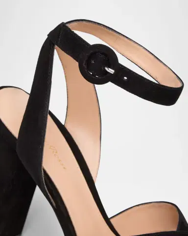Gianvito Rossi Suede Crisscross Platform Sandals | Thumbnail 4