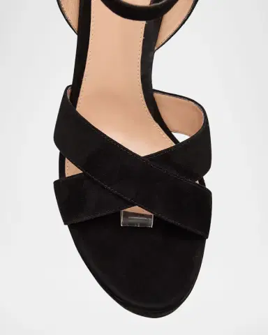 Gianvito Rossi Suede Crisscross Platform Sandals | Thumbnail 5