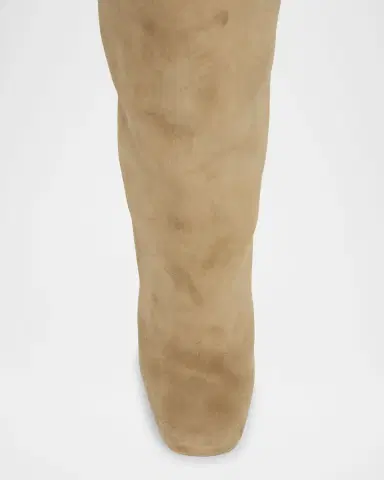 Dolce & Gabbana Suede Block-Heel Knee Boots | Thumbnail 4