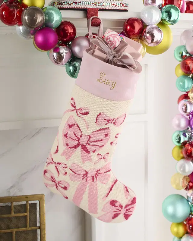 Bauble Stockings x Sainty Nelsen "Sincerely Sainty" Christmas Stocking, Personalized