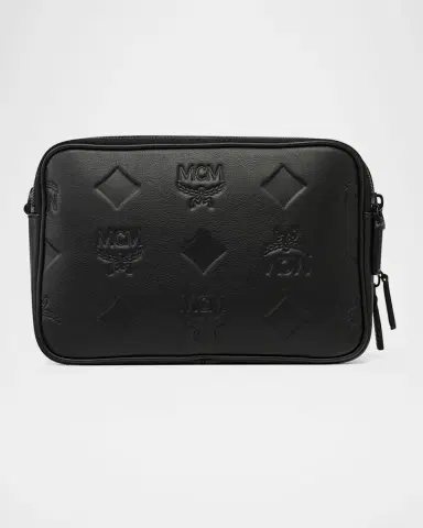 MCM Men's Small Embossed Leather Crossbody Bag | Thumbnail 2 MCM Men's Small Embossed Leather Crossbody Bag | Thumbnail 2