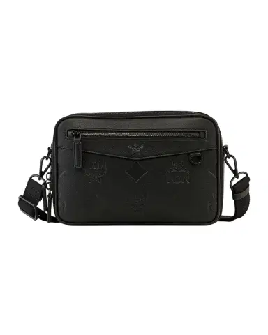 MCM Men's Small Embossed Leather Crossbody Bag | Thumbnail 1 MCM Men's Small Embossed Leather Crossbody Bag | Thumbnail 1