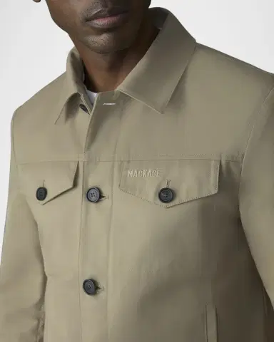 Mackage Men's NASH-CO Twill Trucker Jacket | Thumbnail 3