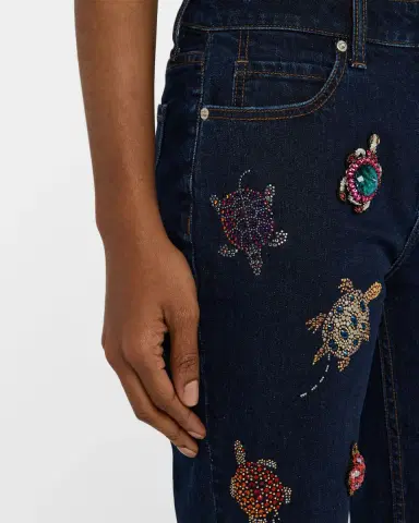 Libertine Turtle Time Straight-Leg Ankle Boyfriend Jeans | Thumbnail 5