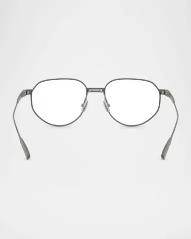 Brunello Cucinelli BC1008T Titanium Round Blue Light Glasses | Thumbnail 4 Brunello Cucinelli BC1008T Titanium Round Blue Light Glasses | Thumbnail 4
