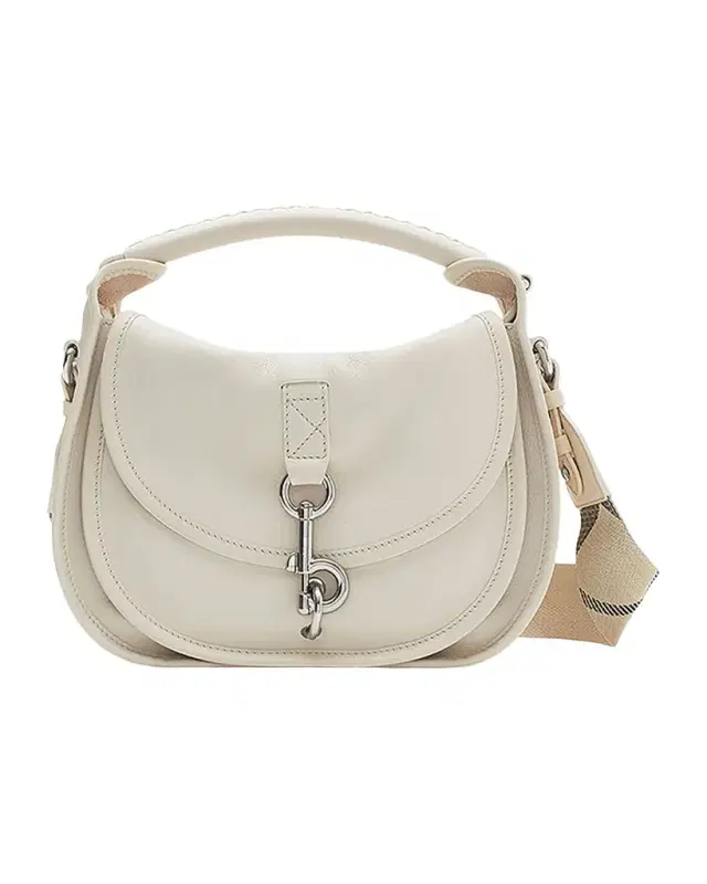 Clip Small Leather Messenger Bag