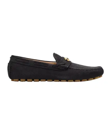 Valentino Garavani Men's Fastaway Grained Deerskin Suede Driving Loafers | Thumbnail 1
