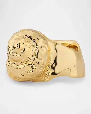 DEMARSON Gold Plated Shell Ring | Thumbnail 4