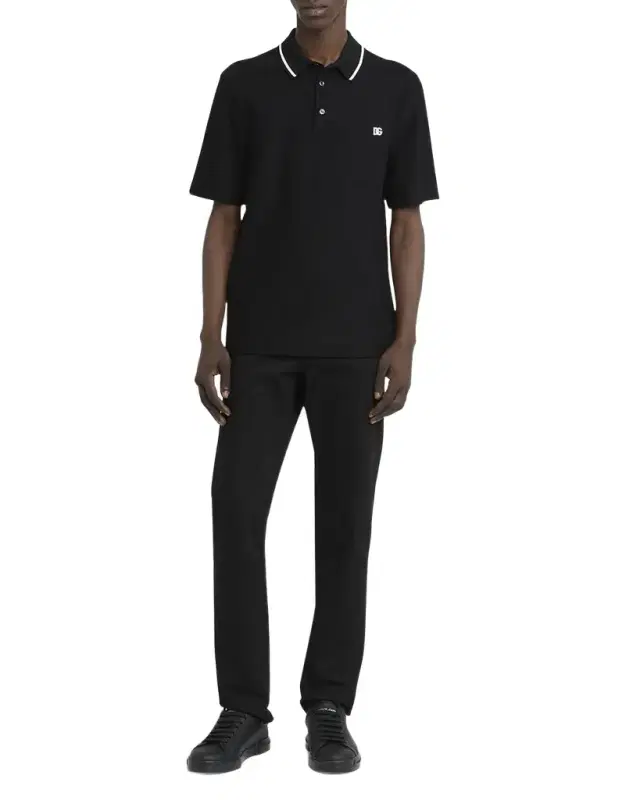 Men 's Cotton Pique DG-Pocket Polo Shirt