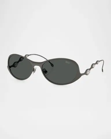 Diesel Men's DL1014 Oval Sunglasses | Thumbnail 3 Diesel Men's DL1014 Oval Sunglasses | Thumbnail 3