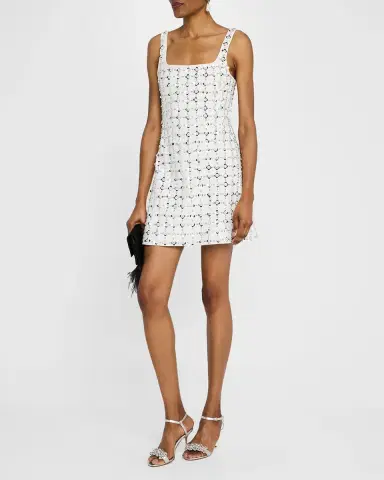 Simkhai Ziva Sleeveless Embellished Mini Dress | Thumbnail 4