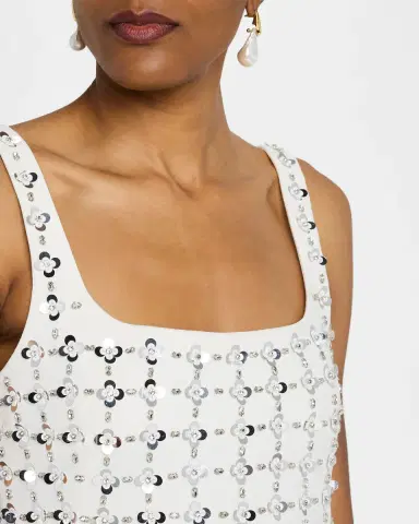 Simkhai Ziva Sleeveless Embellished Mini Dress | Thumbnail 5