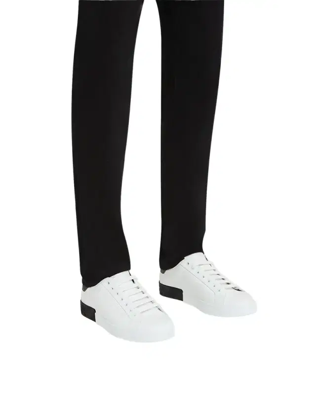 Men 's Portofino Calfskin Low-Top Sneakers