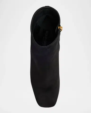 Dolce & Gabbana Suede Block-Heel Ankle Booties | Thumbnail 4 Dolce & Gabbana Suede Block-Heel Ankle Booties | Thumbnail 4