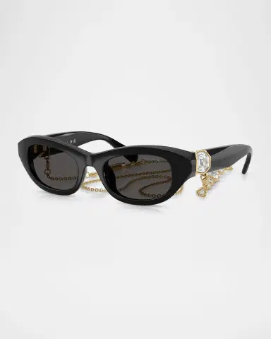 Swarovski SK6036U Rectangle Plastic Sunglasses | Thumbnail 3 Swarovski SK6036U Rectangle Plastic Sunglasses | Thumbnail 3