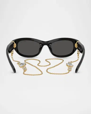Swarovski SK6036U Rectangle Plastic Sunglasses | Thumbnail 4 Swarovski SK6036U Rectangle Plastic Sunglasses | Thumbnail 4