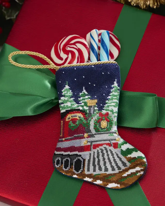 "All Aboard" Mini Bauble Stocking