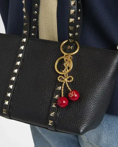 Valentino Garavani VLOGO Signature Cherry Keyring | Thumbnail 2