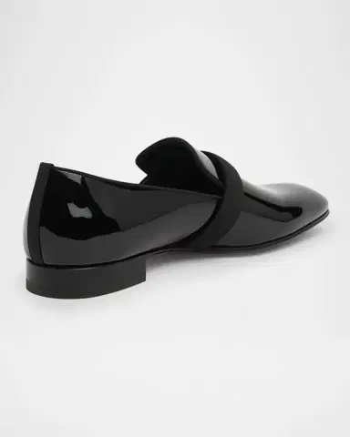 Christian Louboutin Men's Dandydeco Red-Sole Patent Loafers | Thumbnail 4 Christian Louboutin Men's Dandydeco Red-Sole Patent Loafers | Thumbnail 4